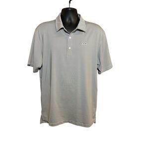 Dunning Golf Polo Shirt‎ Men’s Striped Performance Short Sleeve Size Large